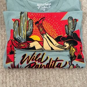 Rowdy Crowd Clothing "Wild Bandita" Graphic Tee - Medium